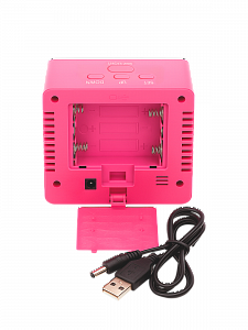 VST 887Y-1 Красные часы настольные (без блока)